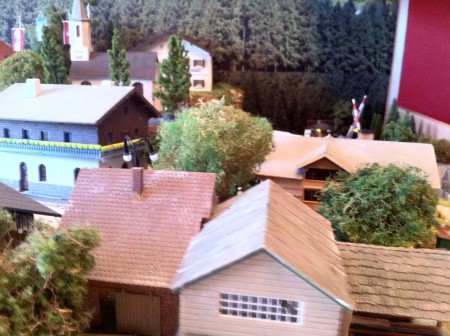 Blick über das Zentrum von Heidisdorf